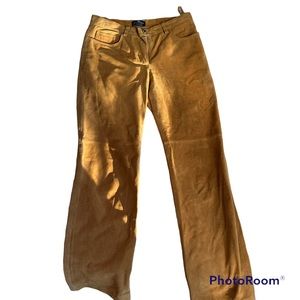 Ann Taylor 4P Petites Italian 100% Leather Lining Suede Women’s Pant Bottoms
